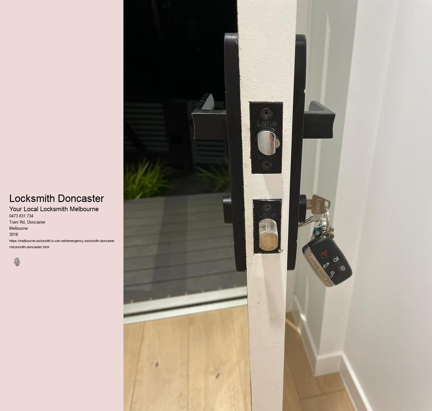 Locksmith Melbourne Experience & Repairs